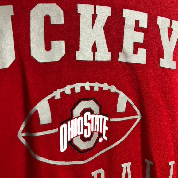 SOLD! Ⓜ️Nike Men's The Ohio State Buckeyes Retro Pack Long Sleeve Tee Sz S - Picture 9 of 10